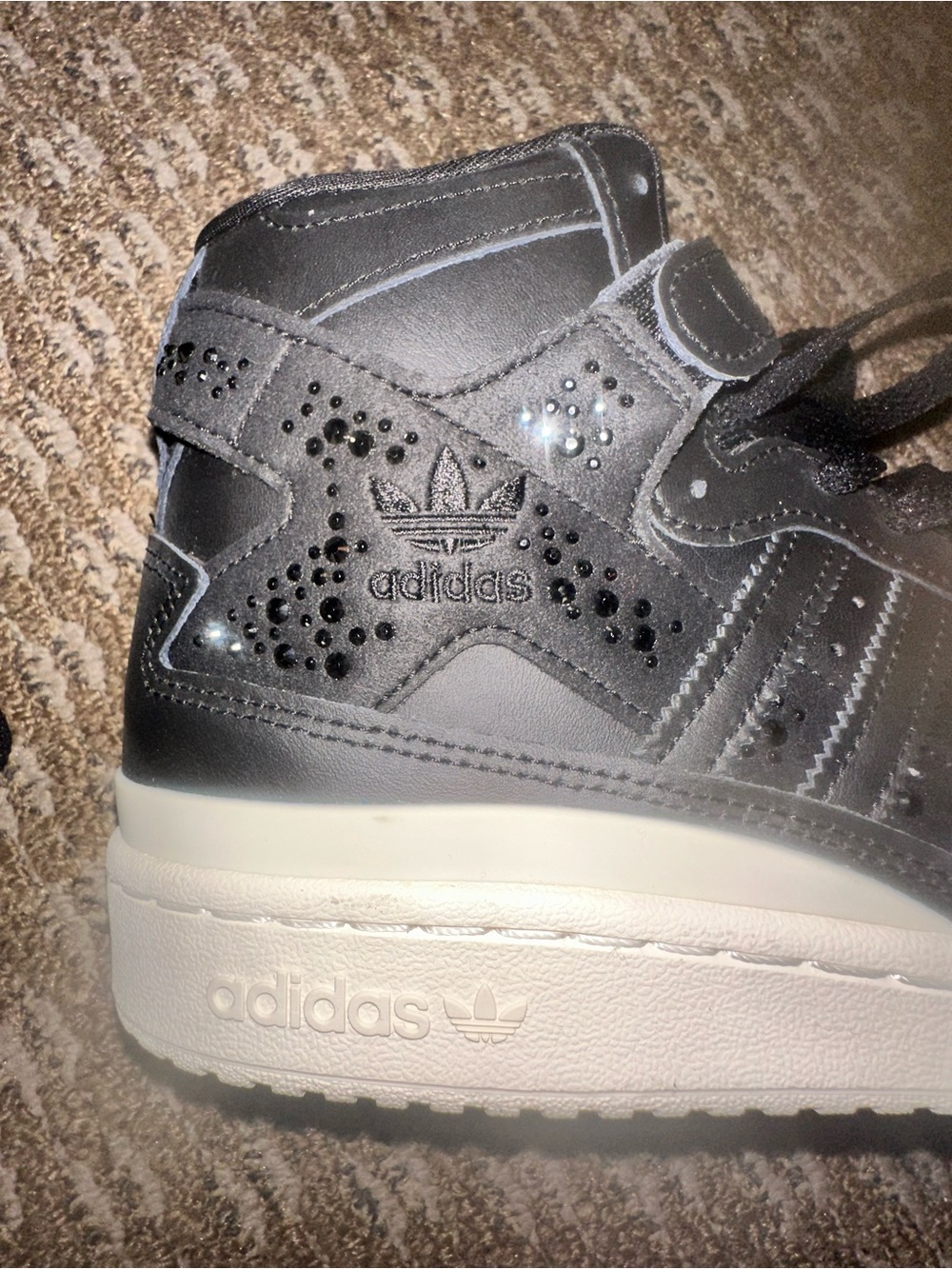 Adidas Black jeweled Sneakers - Picture 7 of 9